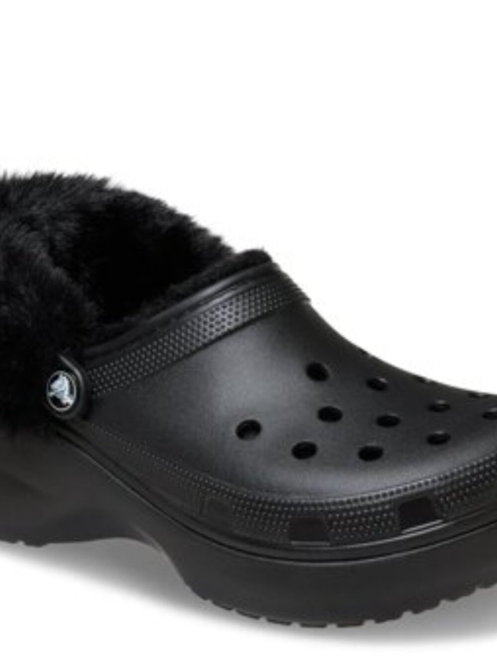 Crocs Classic Fuzzy Lined Platform Clog - Women's - Picture 2 of 7